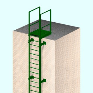 Вертикальные металлические лестницы